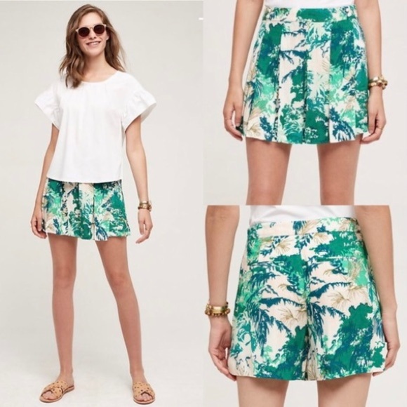 Anthropologie Elevenses Kadu Pleated Skort - Picture 7 of 7